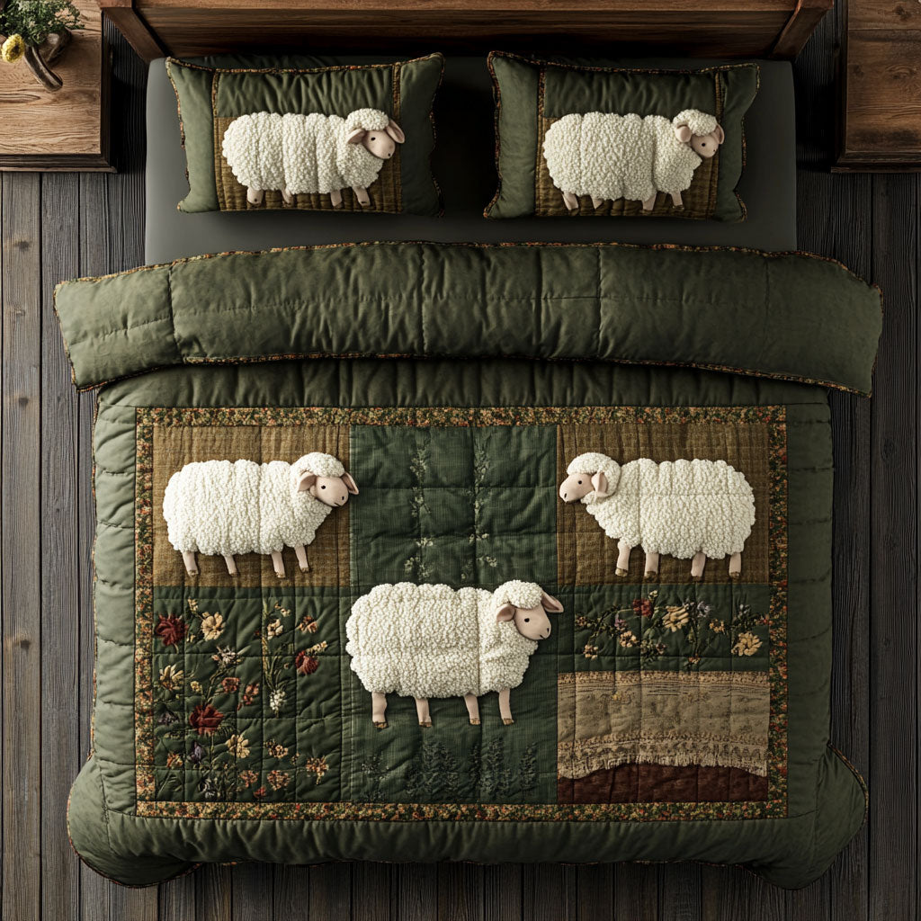 Sheep In Highland WY1402096CL Duvet Cover Set
