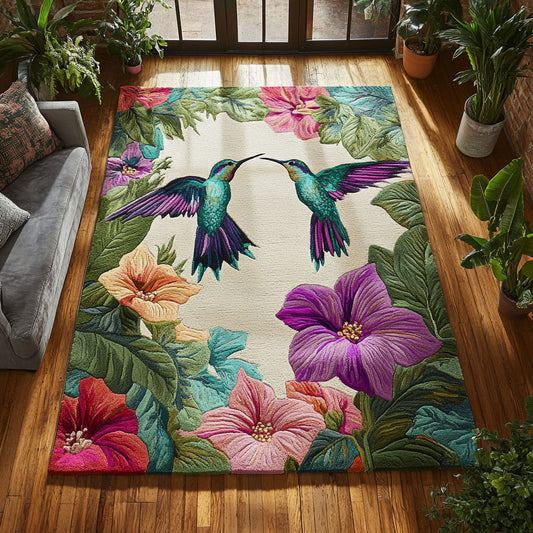Hummingbird Hibiscus CW1808024CL Area Rug