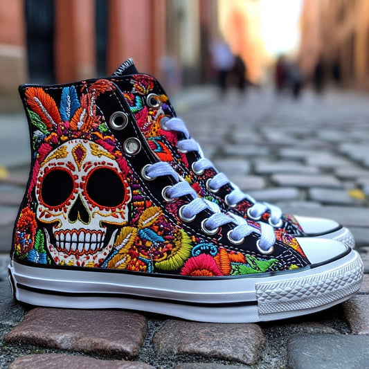 Skull Vibe WN1209028CL Canvas High-Tops