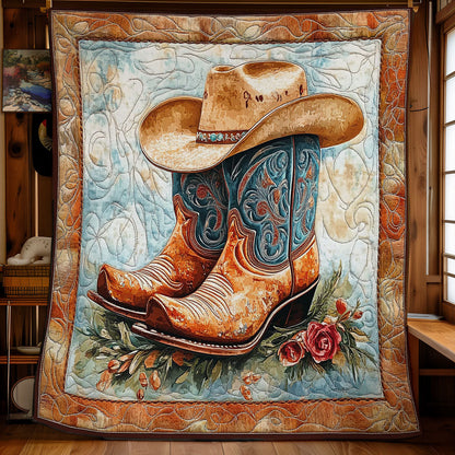 Cowboy Boots And Hat WY2301046CL Quilt