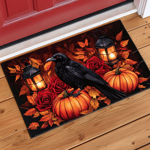 Mystic Pumpkin Raven CW1308017CL Doormat