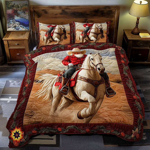 Cowboy Santa WY1012063CL Duvet Cover Set