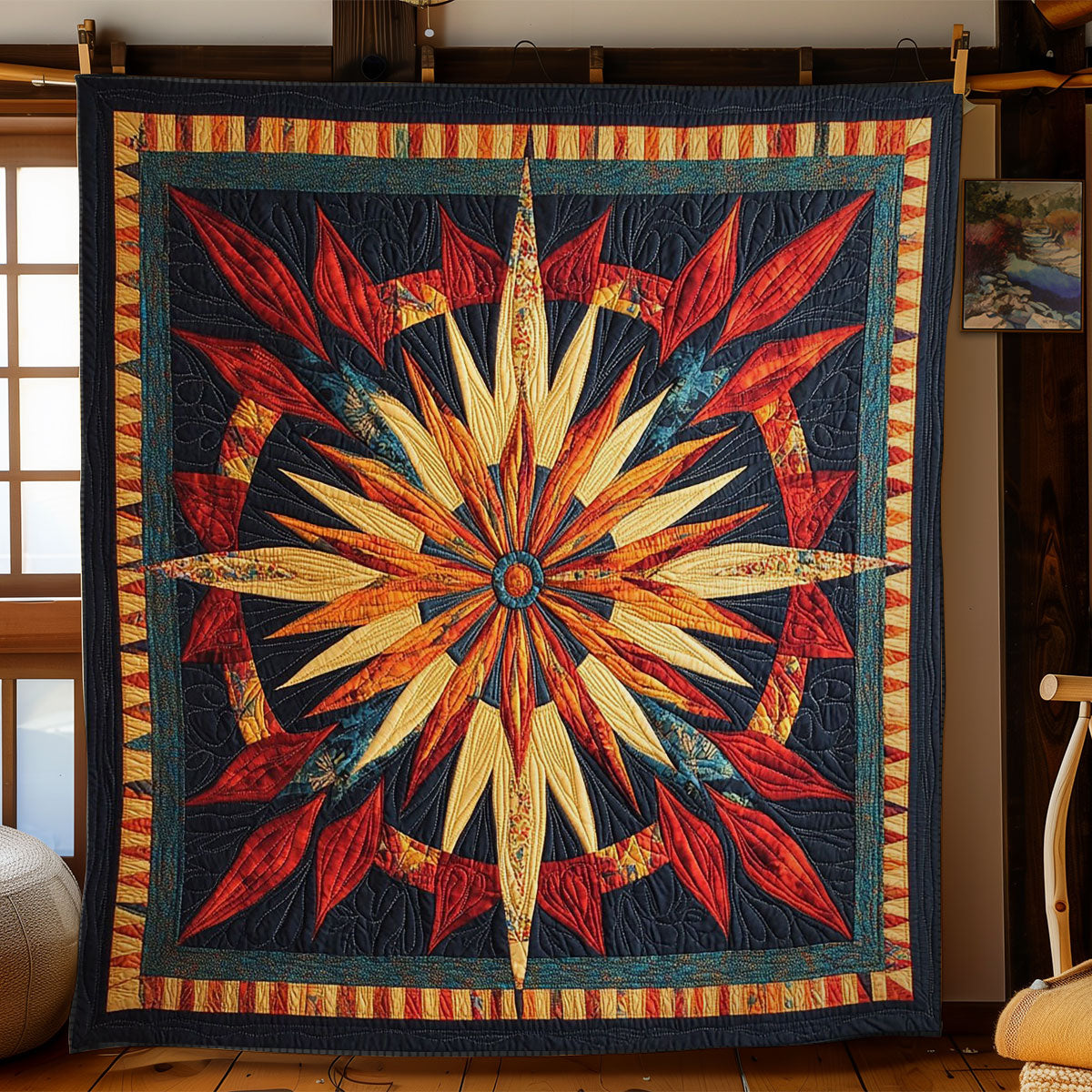 Mystic Native Trigger Pattern WY1002118CL Quilt