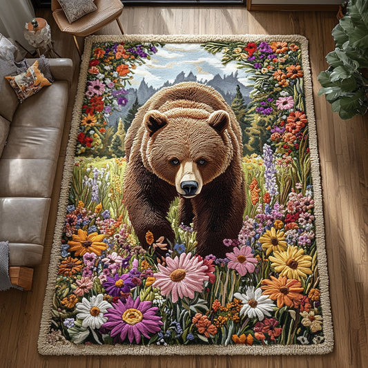 Bear Bloom Meadow CW0609052CL Area Rug
