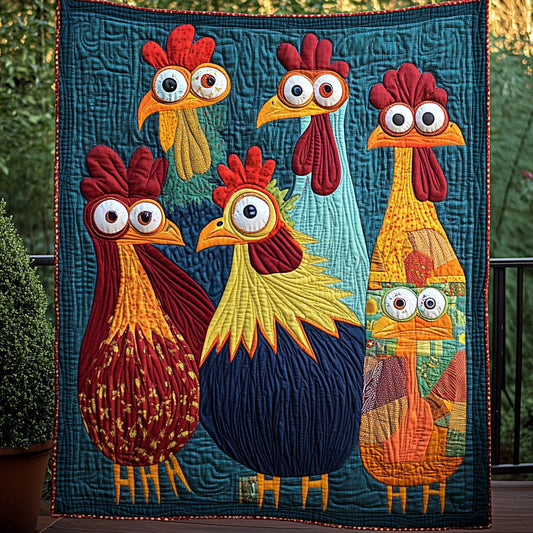 The Cluck Crew WY1203070CL Quilt