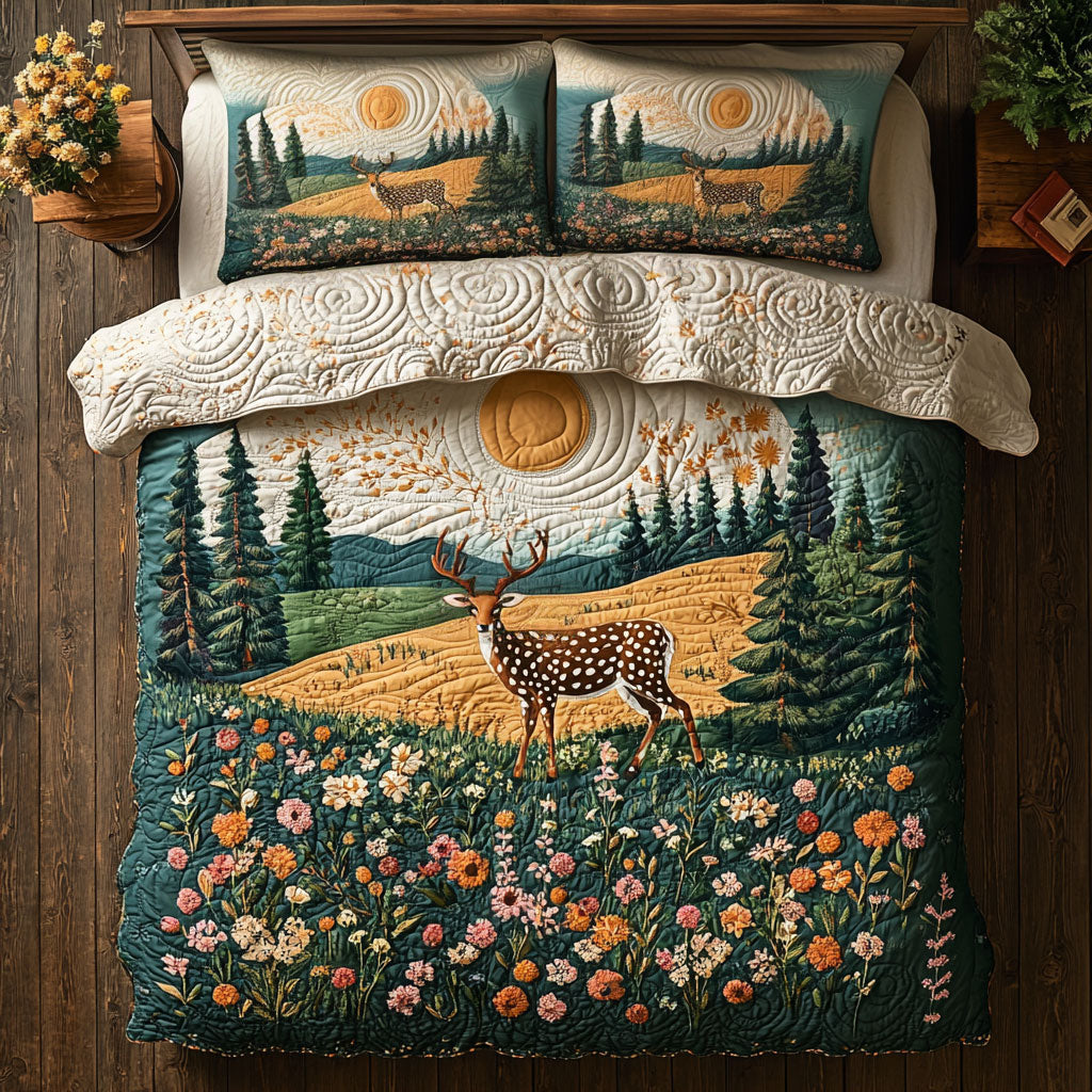 Deer Serenade Of the Silent Grove WU1103091CL Duvet Cover Set