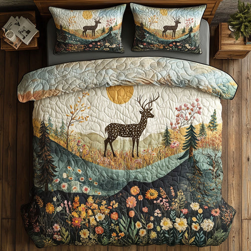 Deer Serenade Of the Silent Grove WU1103094CL Duvet Cover Set