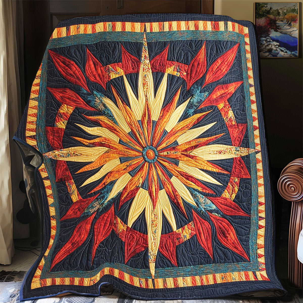 Mystic Native Trigger Pattern WY1002118CL Quilt