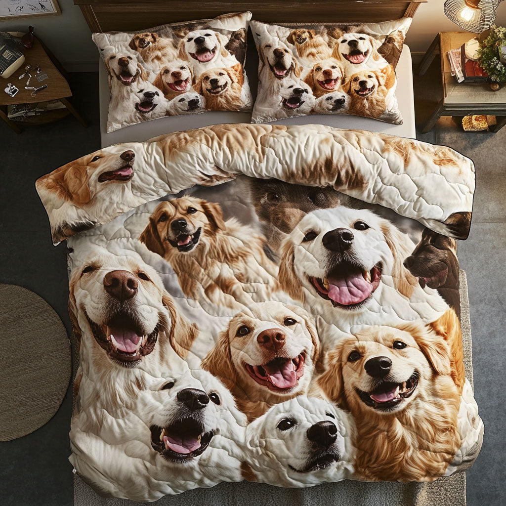 Dog Happiness In Every Wag WU0703055CL Duvet Cover Set