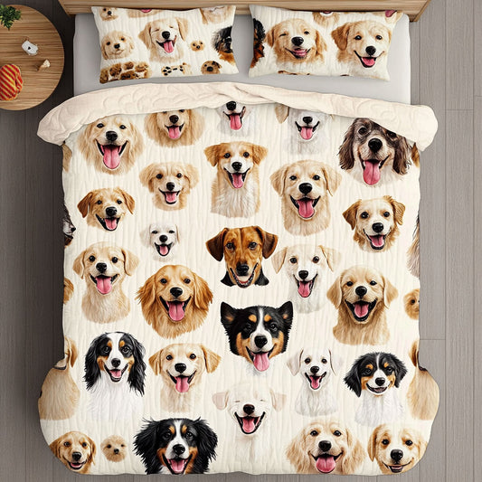 Dog Happiness In Every Wag WU0703056CL Duvet Cover Set