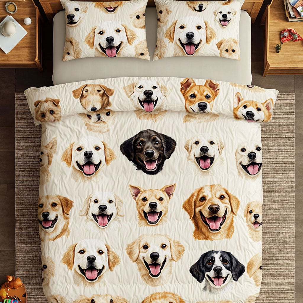 Dog Happiness In Every Wag WU0703057CL Duvet Cover Set