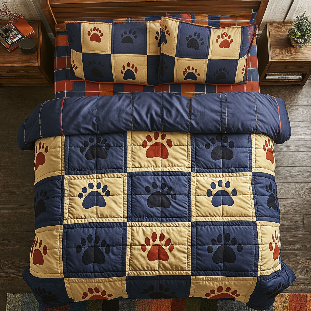 Dog Paws WU1703006CL Duvet Cover Set