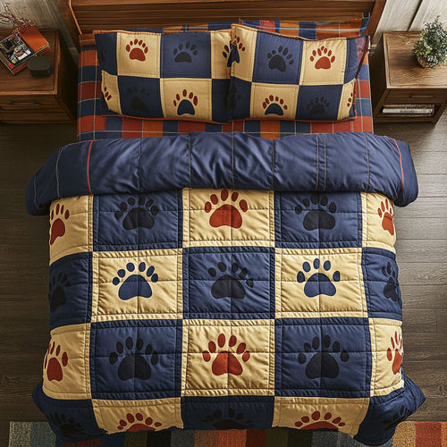 Dog Paws WU1703006CL Duvet Cover Set