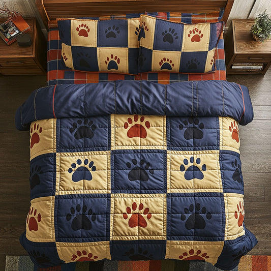 Dog Paws WU1703006CL Duvet Cover Set