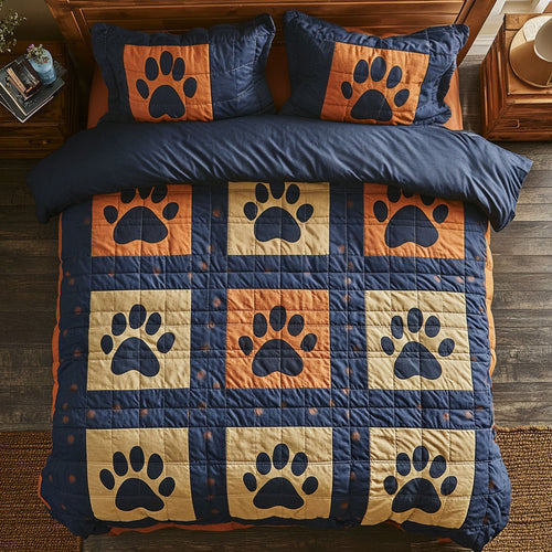 Dog Paws WU1703007CL Duvet Cover Set