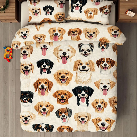 Dog Sunshine & Smiles WU0703058CL Duvet Cover Set