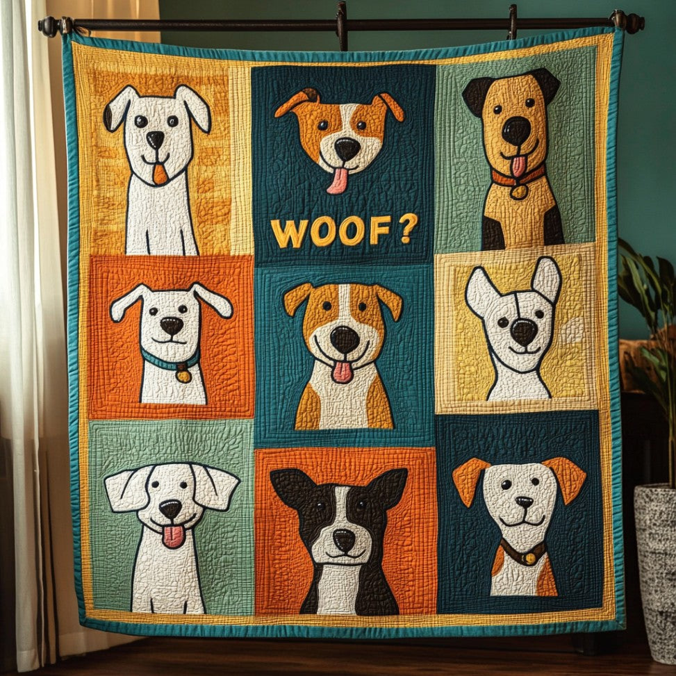 Dog Woof WU1401073CL Quilt