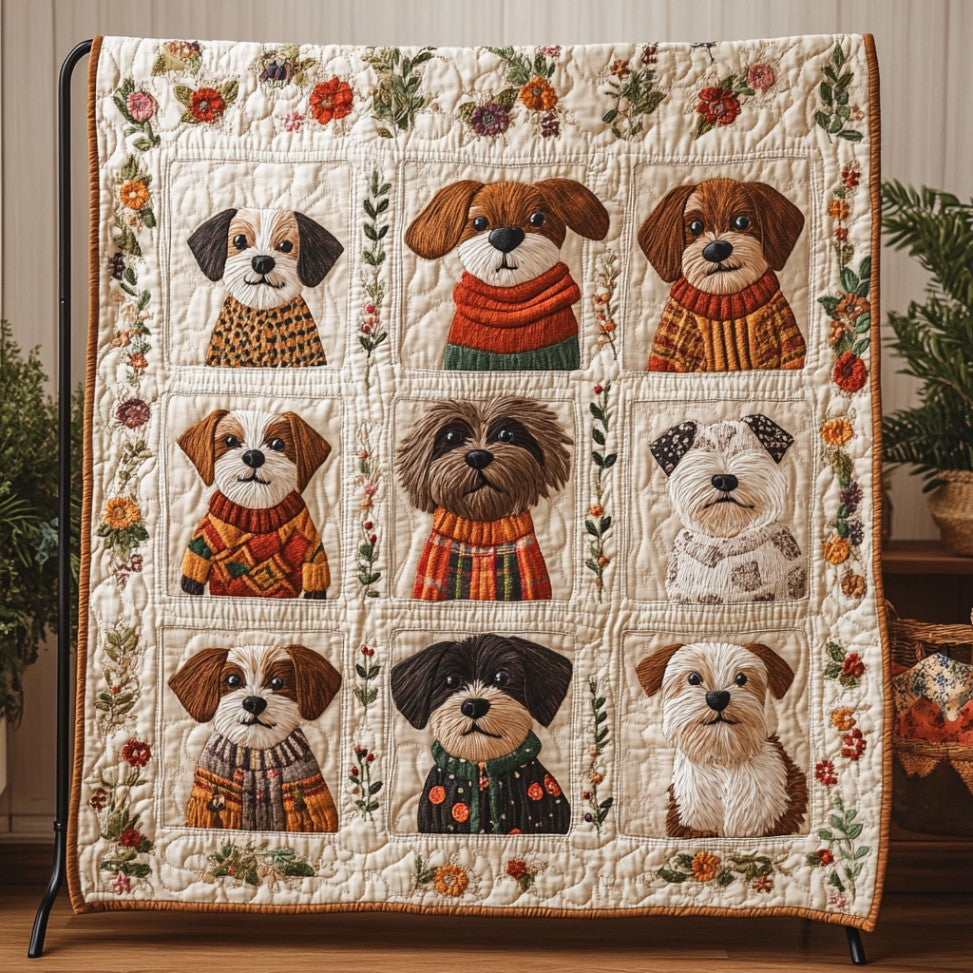 Dog Woof WU1401074CL Quilt