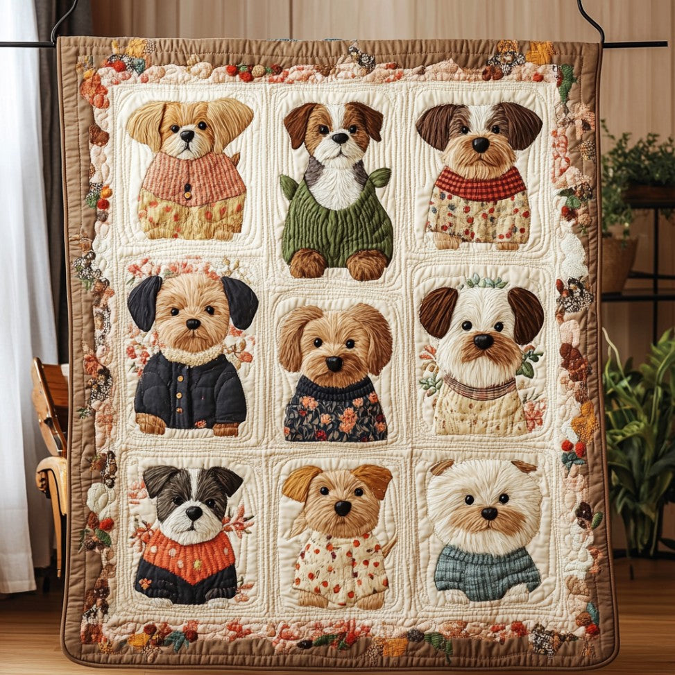 Dog Woof WU1401075CL Quilt