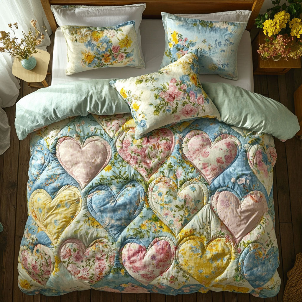 Dreamy Heart Patchwork WU0403043CL Duvet Cover Set