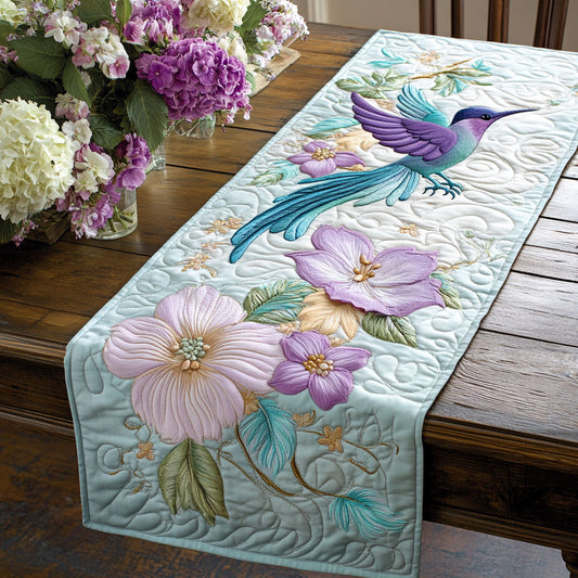 Dreamy Hummingbird WU0303038CL Quilted Table Runner