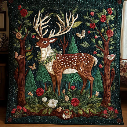 Floral Antlers WY1007008CL Quilt