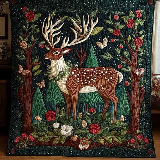 Floral Antlers WY1007008CL Quilt