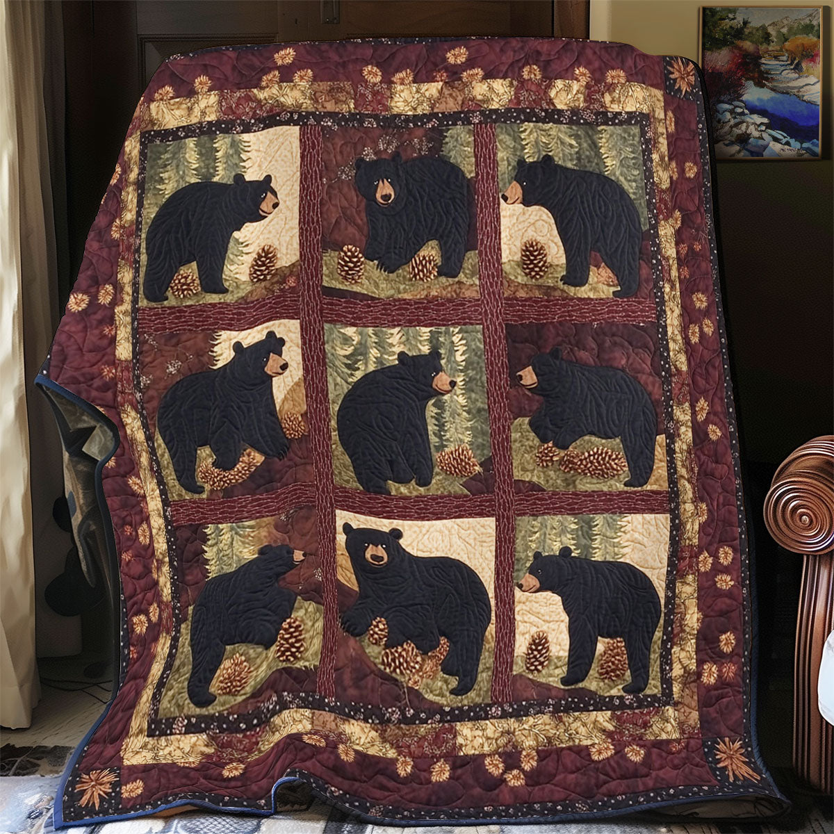 Bear Tracks WY1803019CL Quilt