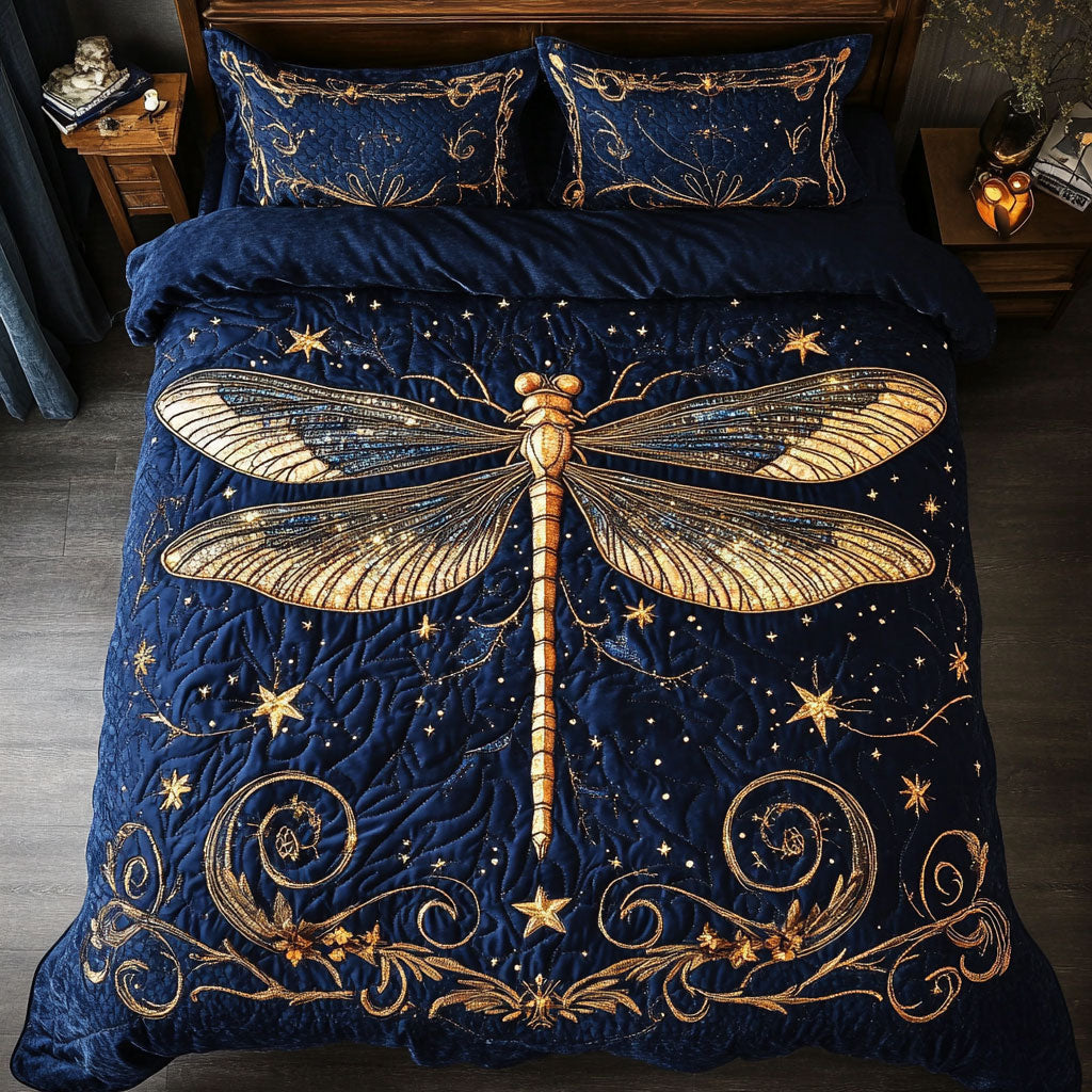 Mystic Dragonfly In Night WY1902029CL Duvet Cover Set