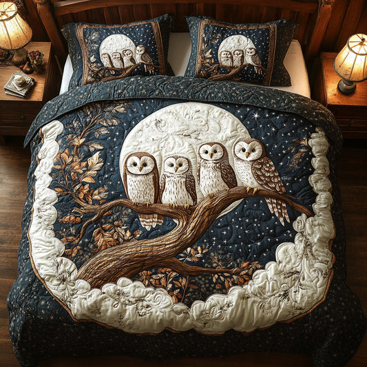 Midnight Owl Family WY0802077CL Duvet Cover Set