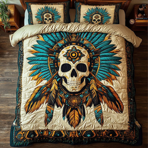 Native Feather Skull WY1904051CL Duvet Cover Set