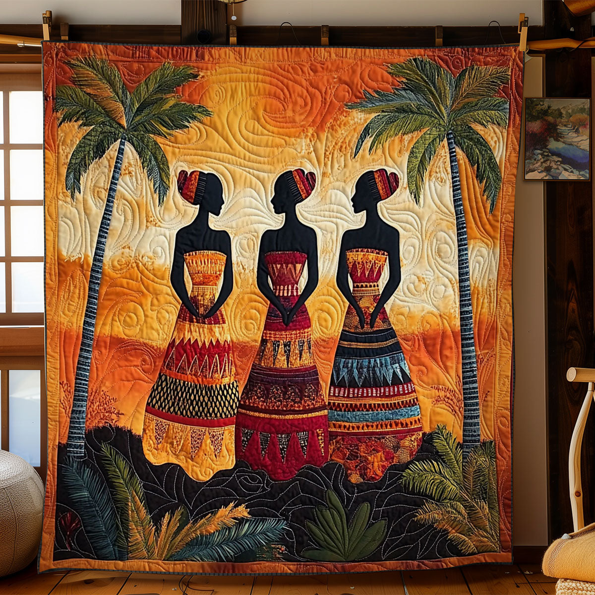 Beauty Of African Women WY1303004CL Quilt