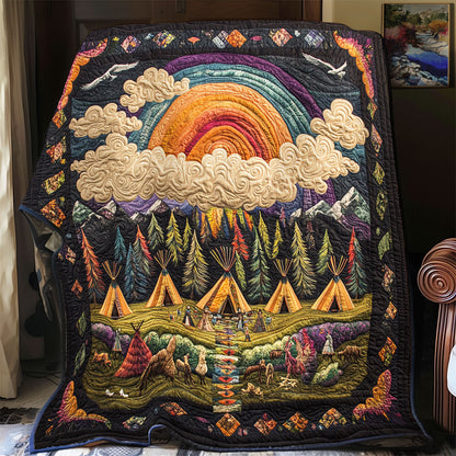 Golden Sky Village WY1003038CL Quilt