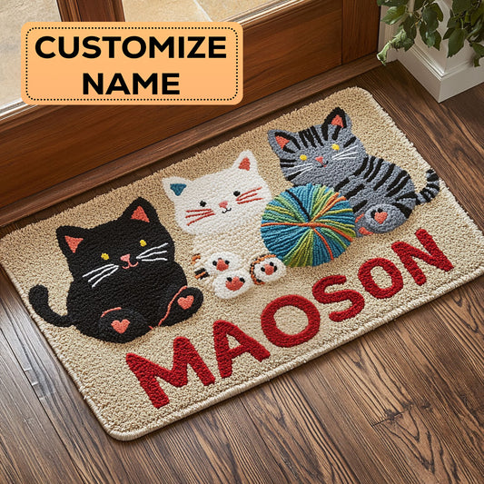 Yarn Cat CW2108070CL Personalized Doormat
