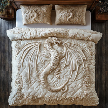 Royal White Dragon WY2104047CL Duvet Cover Set
