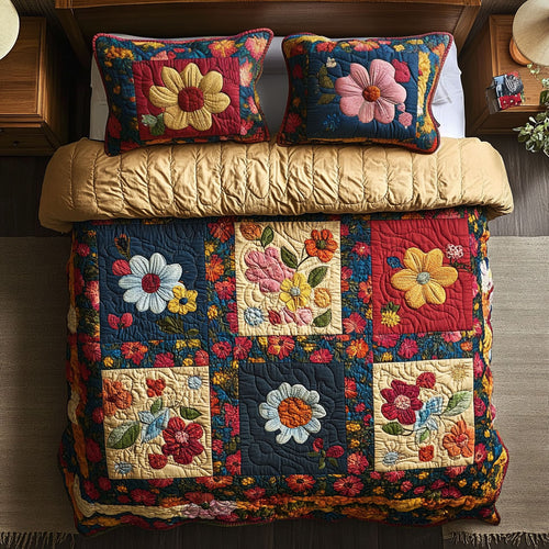 Applique Flower WY0407002CL Duvet Cover Set