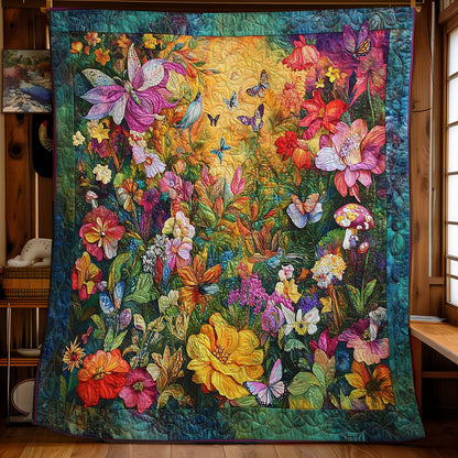 Flower Forest WY2103042CL Quilt