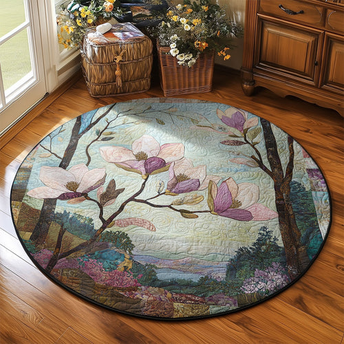 Magnolia Blooming WU1803004CL Quilted Round Mat