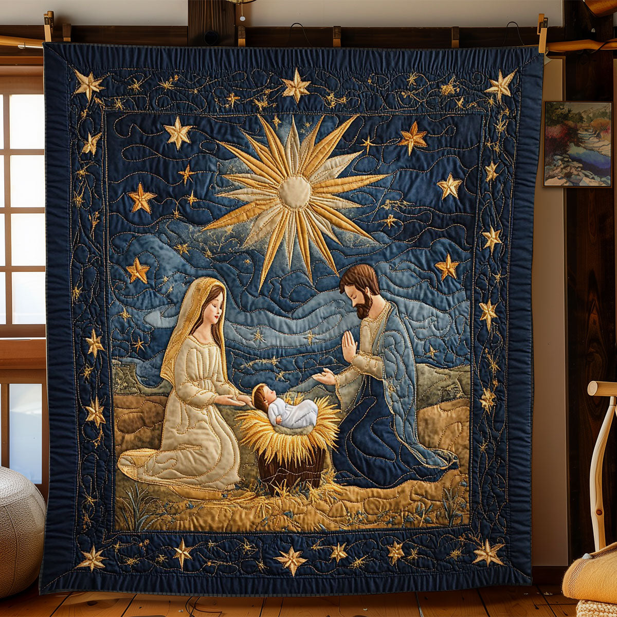 Star Of Bethlehem WY1203032CL Quilt