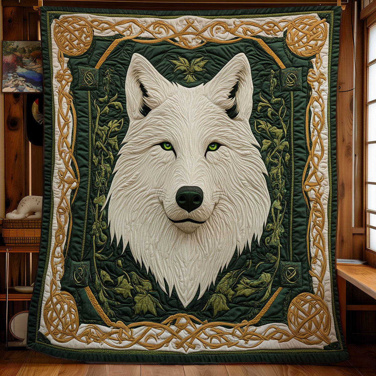 Wolf In Celtic WY1303066CL Quilt