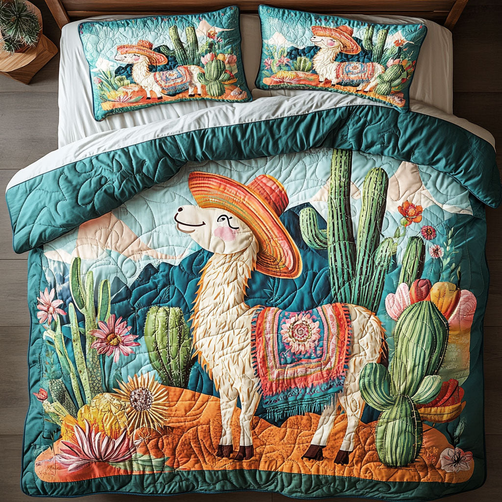 Llama In Desert WY0802068CL Duvet Cover Set