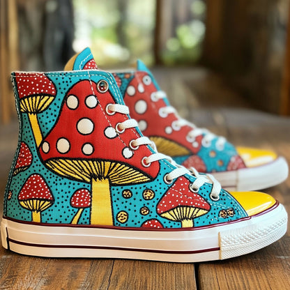 Magic Toadstools CW0909005CL Canvas High-Tops