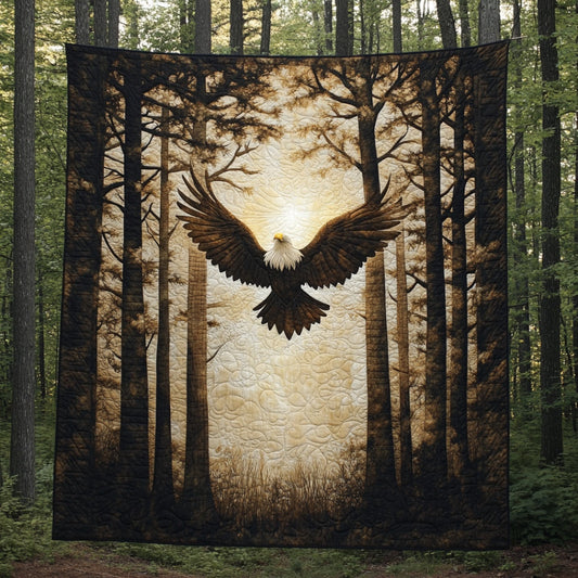 Eagle In The Forest WU1801071CL Quilt