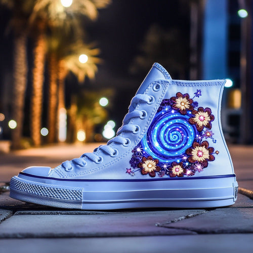 Starlit Bloom WJ2009015CL Canvas High-Tops