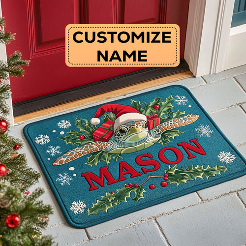 Turtle Gift CW2508017CL Personalized Doormat