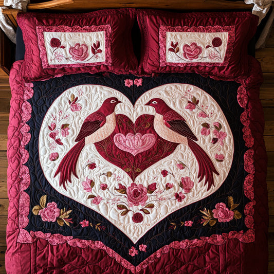 Heart Couple Bird WY1402078CL Duvet Cover Set