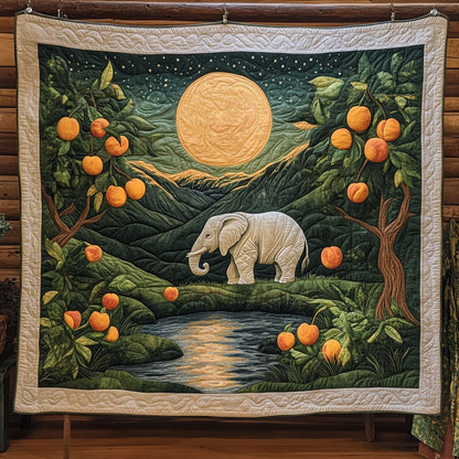 Moonlit Orchard Elephant WY0906017CL Quilt