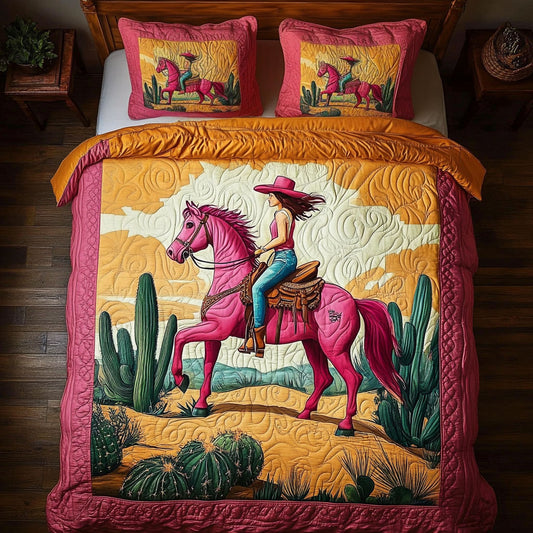 Pink Desert Ride WY2406085CL Duvet Cover Set