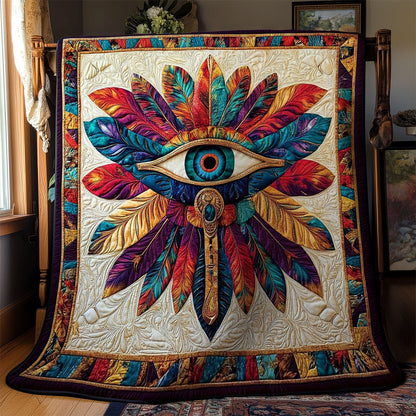 Feather Eye Of Horus WY1002068CL Quilt