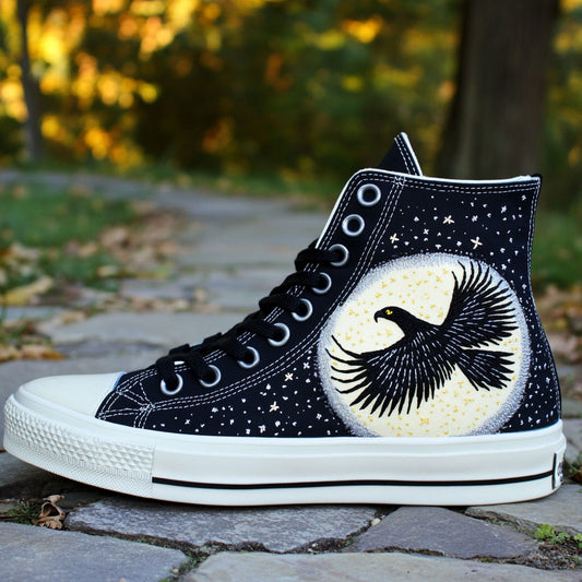 Moon Eagle CW1109080CL Canvas High-Tops